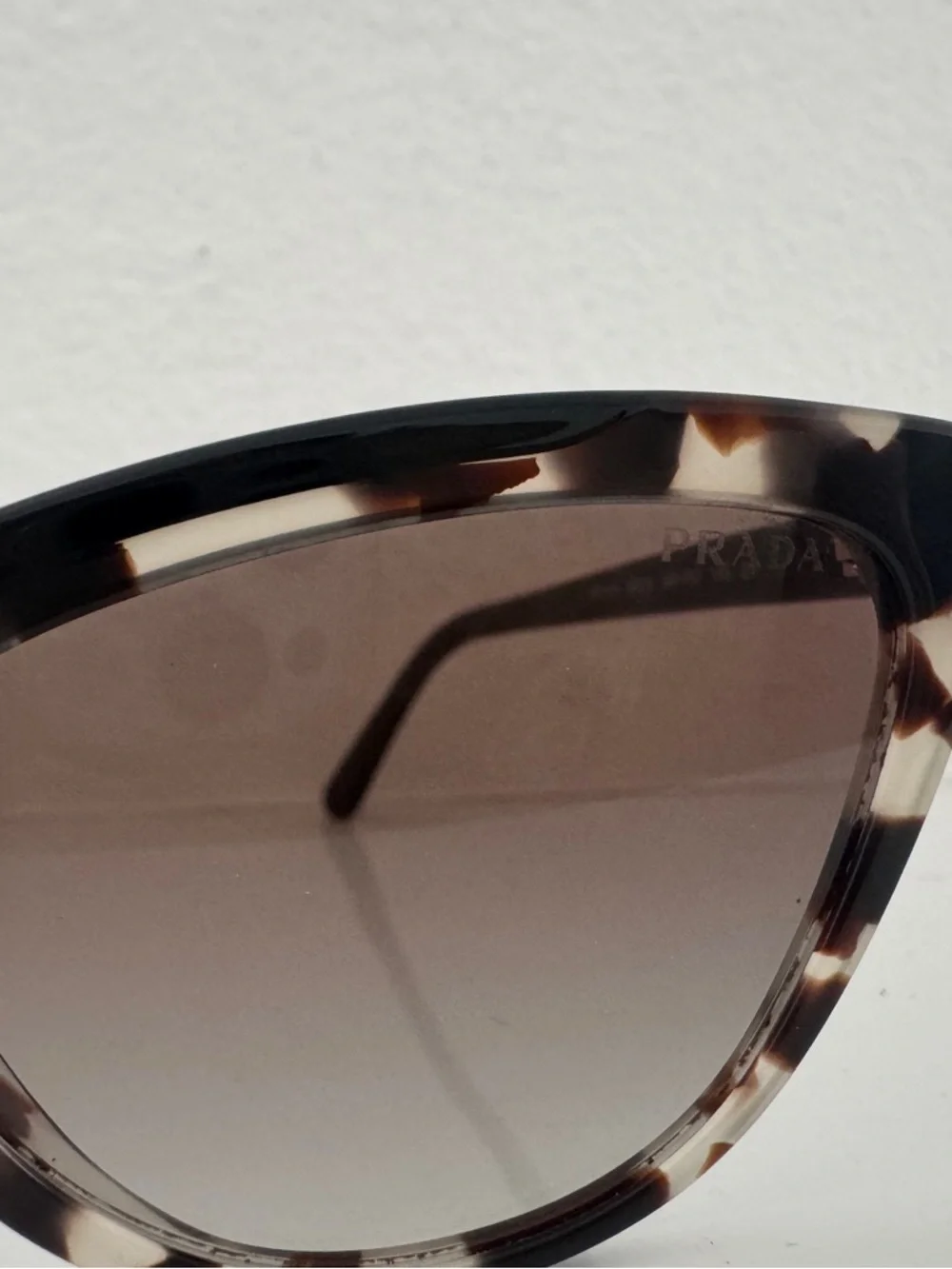 Prada Tortoiseshell Cat Eye Sunglasses - Brown Lenses - Picture 2 of 5